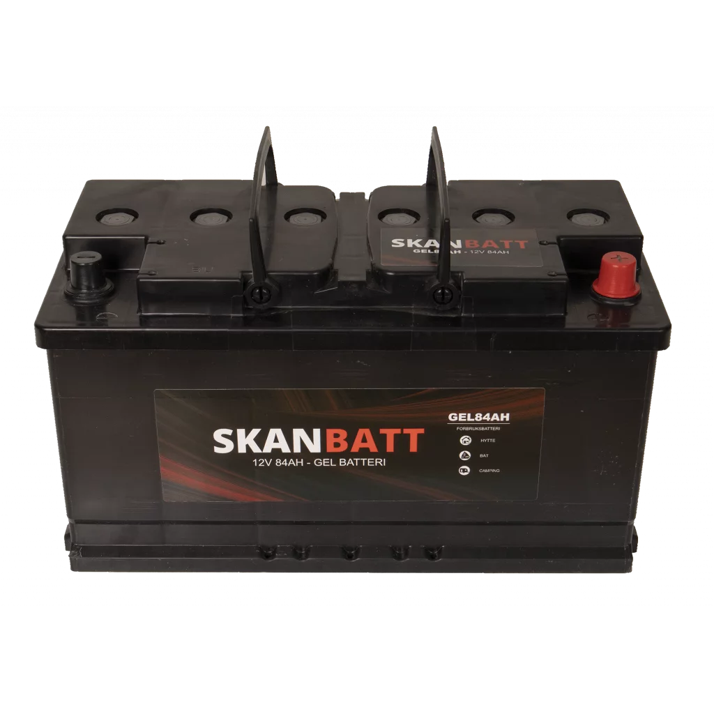 SKANBATT GEL Batteri 12V 84AH (353x175x190mm) +høyre