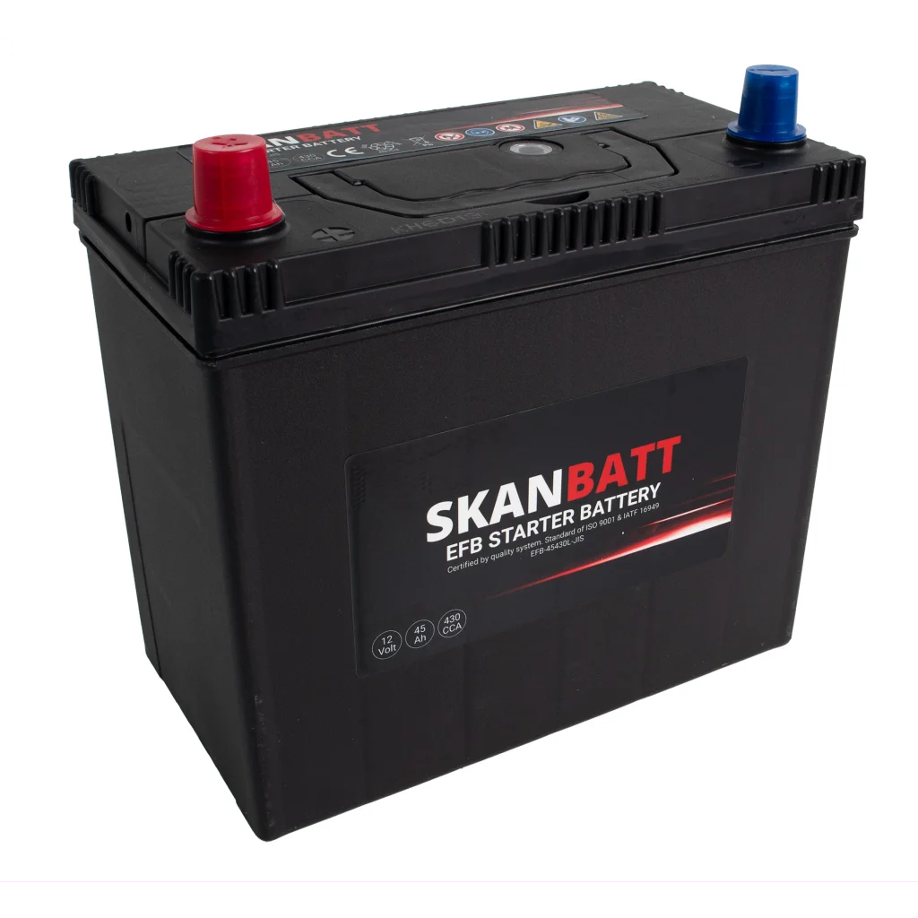 SKANBATT EFB Startbatteri 12V 45AH 430CCA (238x129x223mm) +L