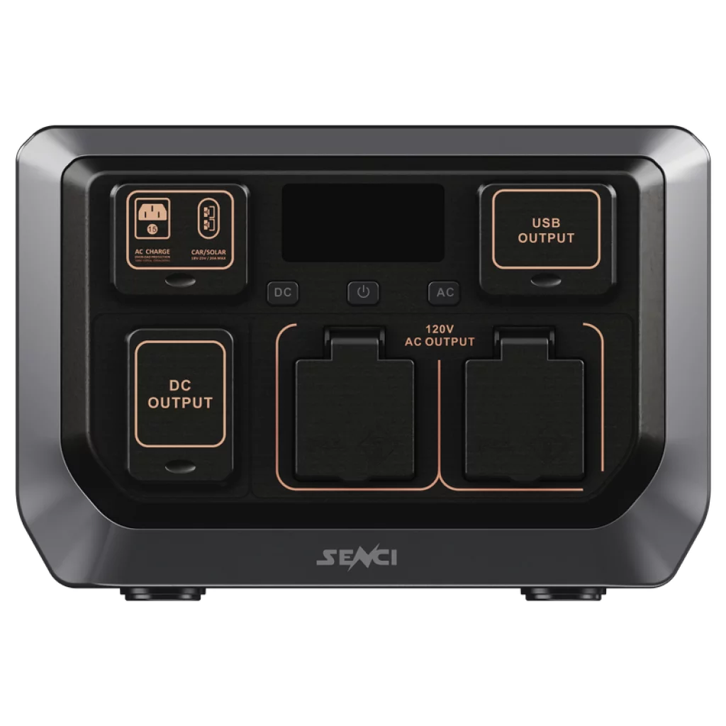 SENCI Lithium LPS 512Wh Power Station med 600W (1200W) sinus inverter