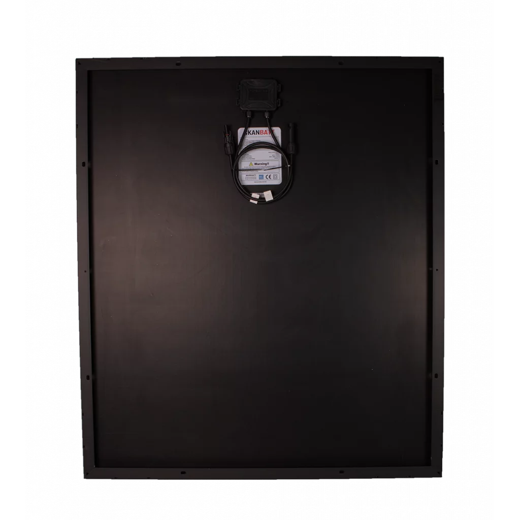 SKANBATT Solcellepanel Mono 130W Sort - 885x765x30mm
