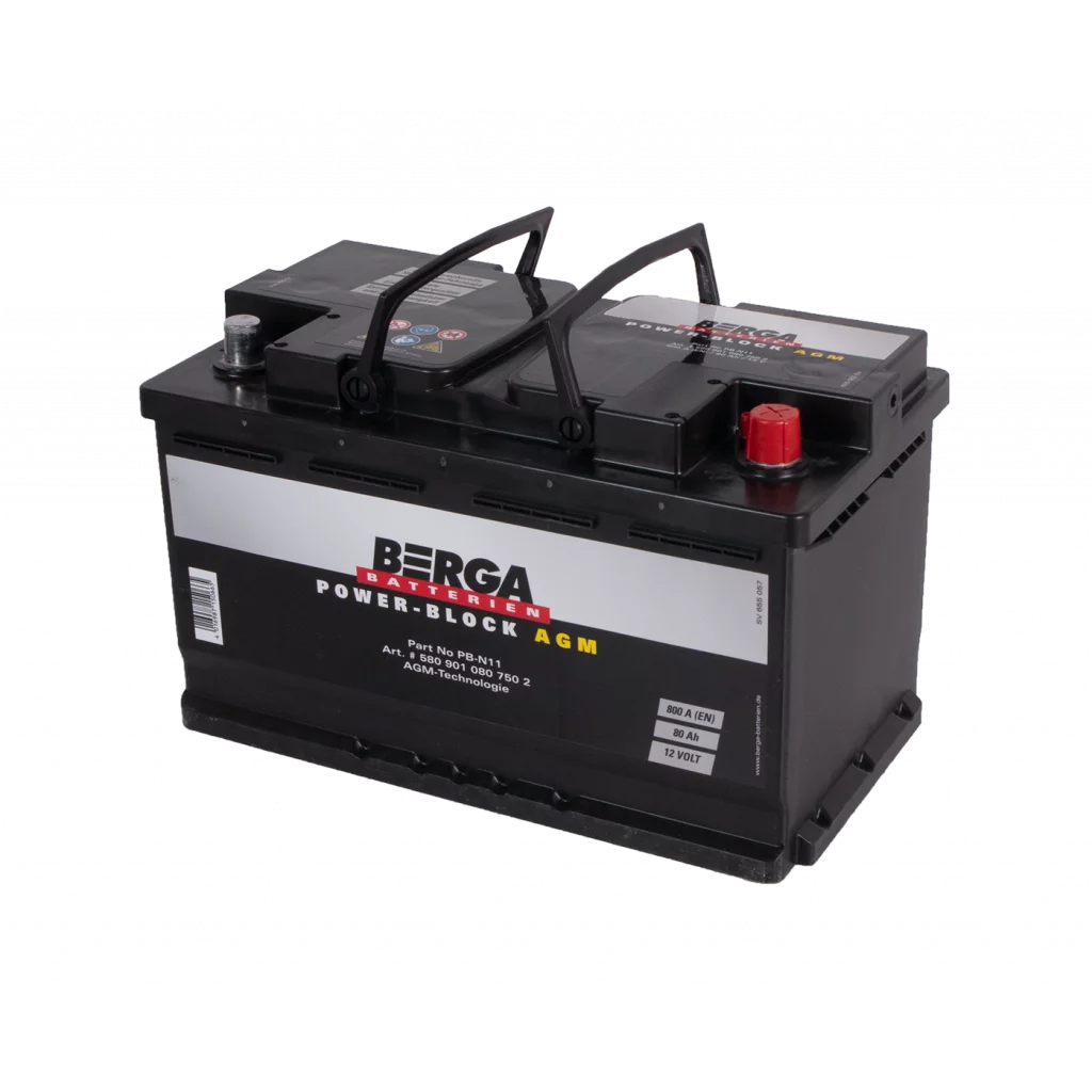 BERGA Power Block AGM 12V 80AH 800CCA (315/175/190mm)