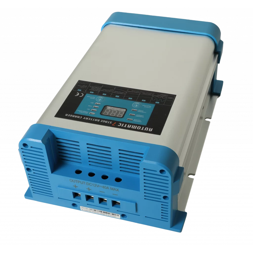 SMART BATTERY CHARGER 7-stegs Elektronisk Batterilader 12V 40A - 2 Kanaler (VEIL Kr. 2295.-)