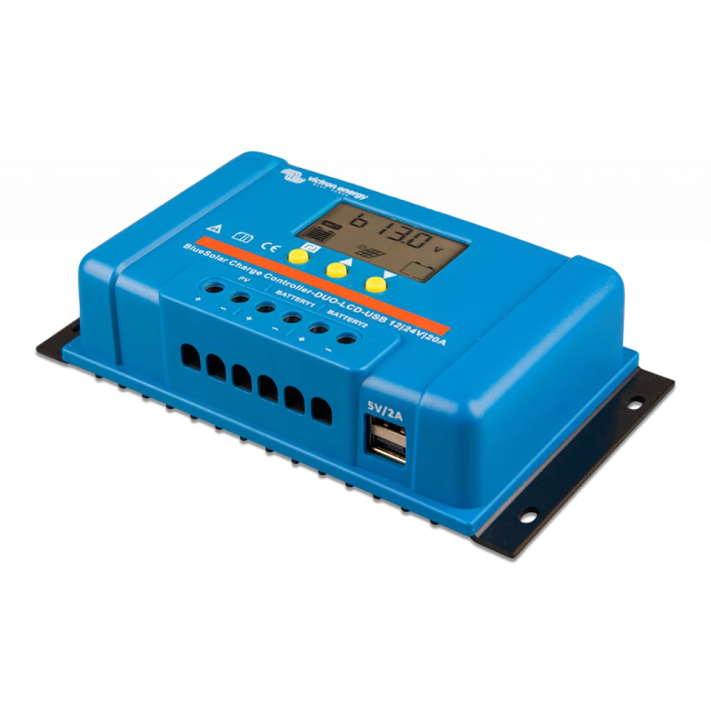 VICTRON BlueSolar PWM DUO-LCD&USB 12/24V-20A