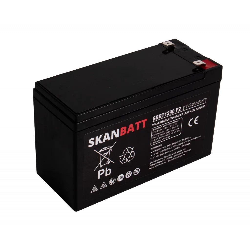 RITAR AGM Batteri 12V 9AH (151x65x94mm) F2