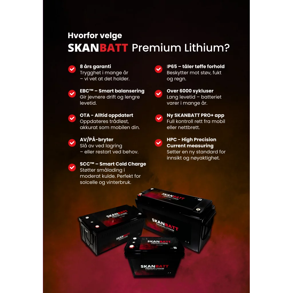 A4 flyer - SKANBATT Premium Lithium