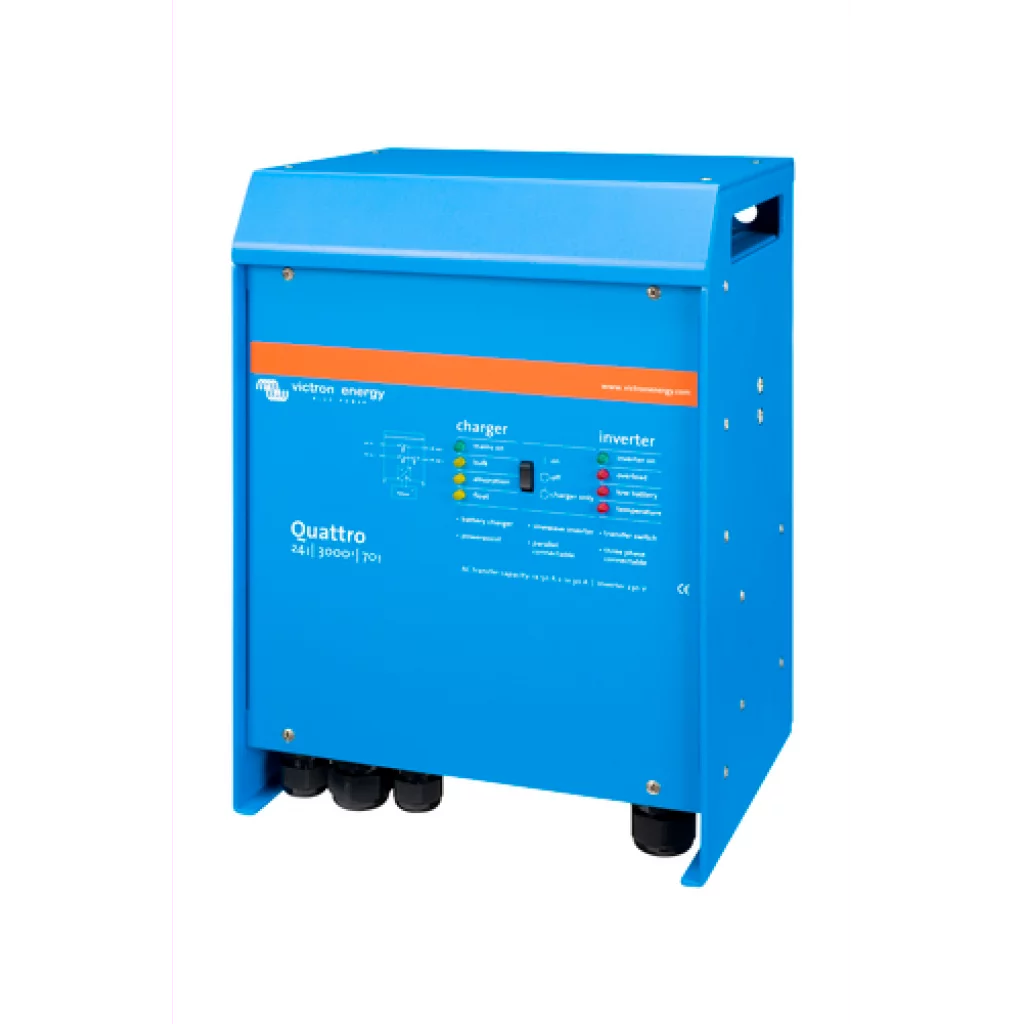 VICTRON Quattro 24/3000/70-50/50 Kombinert Batterilader og Inverter