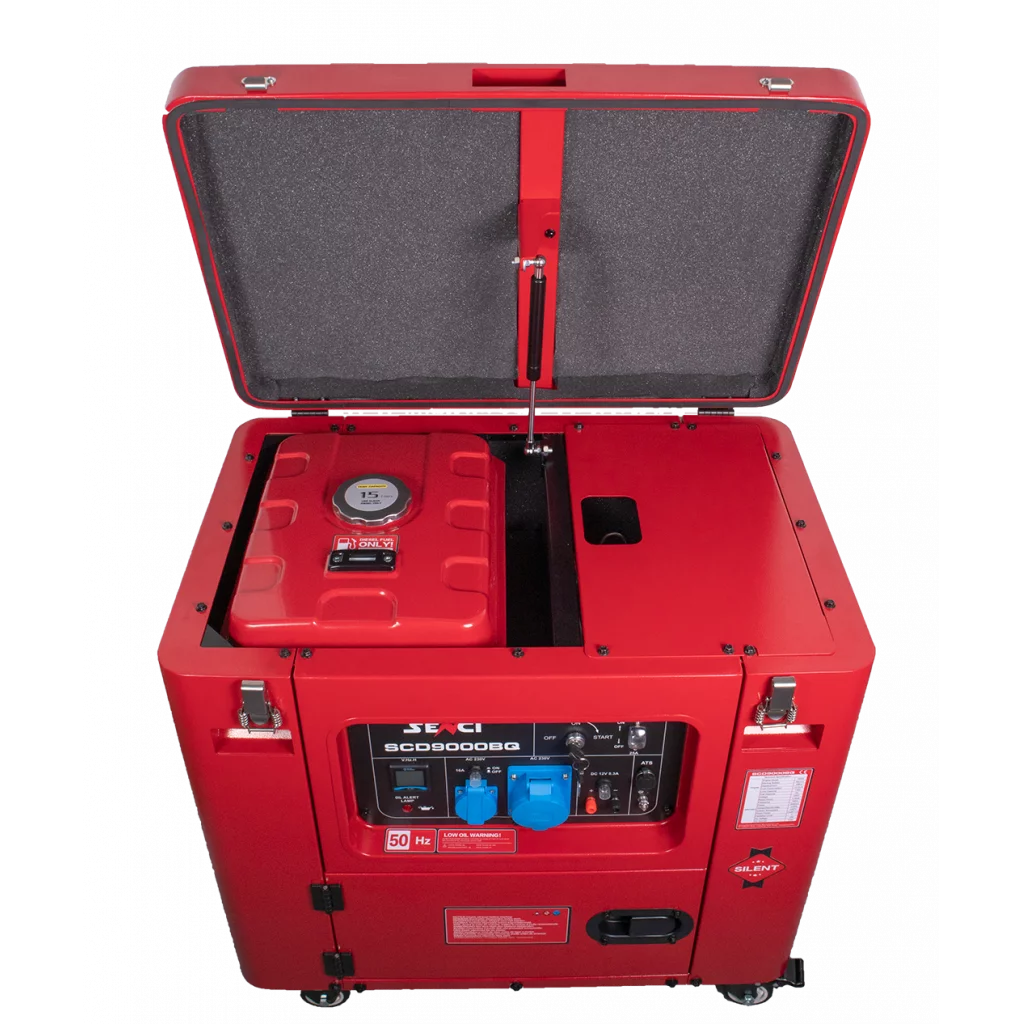 SENCI SCD9000BQ Aggregat - Diesel - Max 6000W - Elektrisk start
