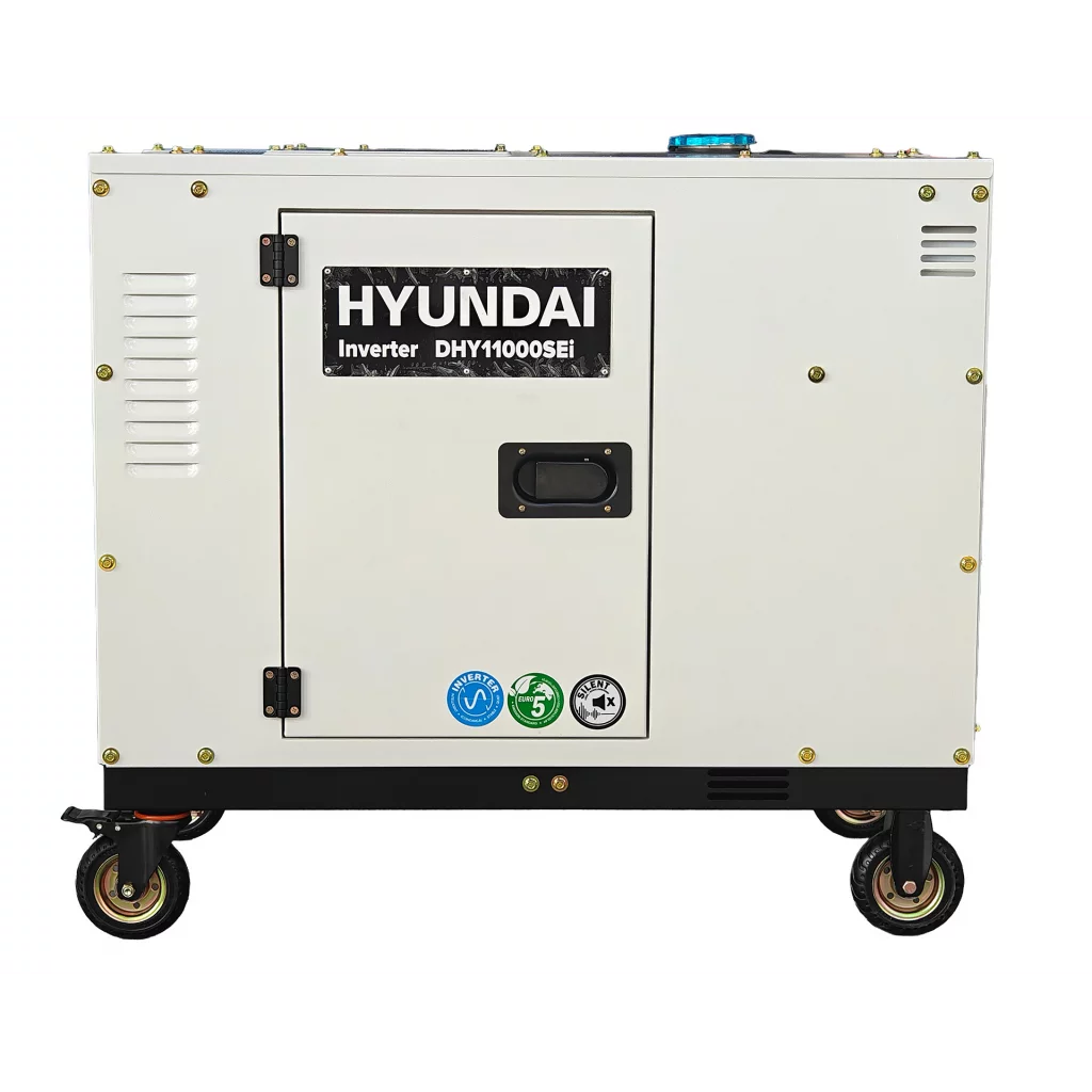 HYUNDAI DHY11000SEi Diesel Inverter Strømaggregat 8000W - Elektrisk start - Forvarming - ATS