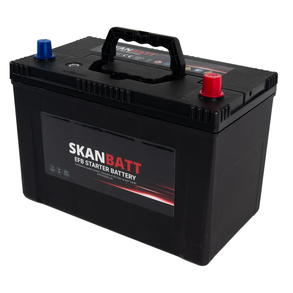 SKANBATT EFB Startbatteri 12V 95AH 820CCA (304x172x225mm) +R
