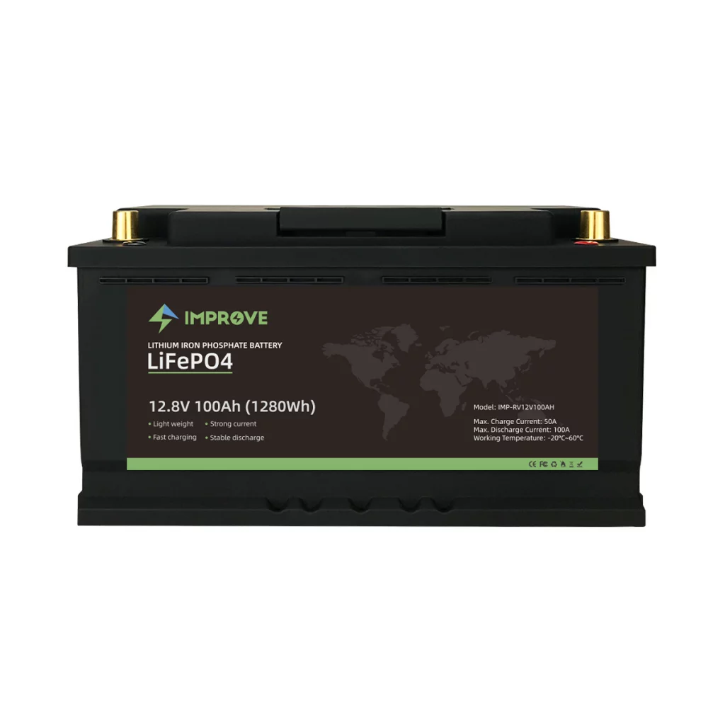IMPROVE Lithium Batteri 12V 100Ah (LiFePO4) BMS 100A - BOBIL