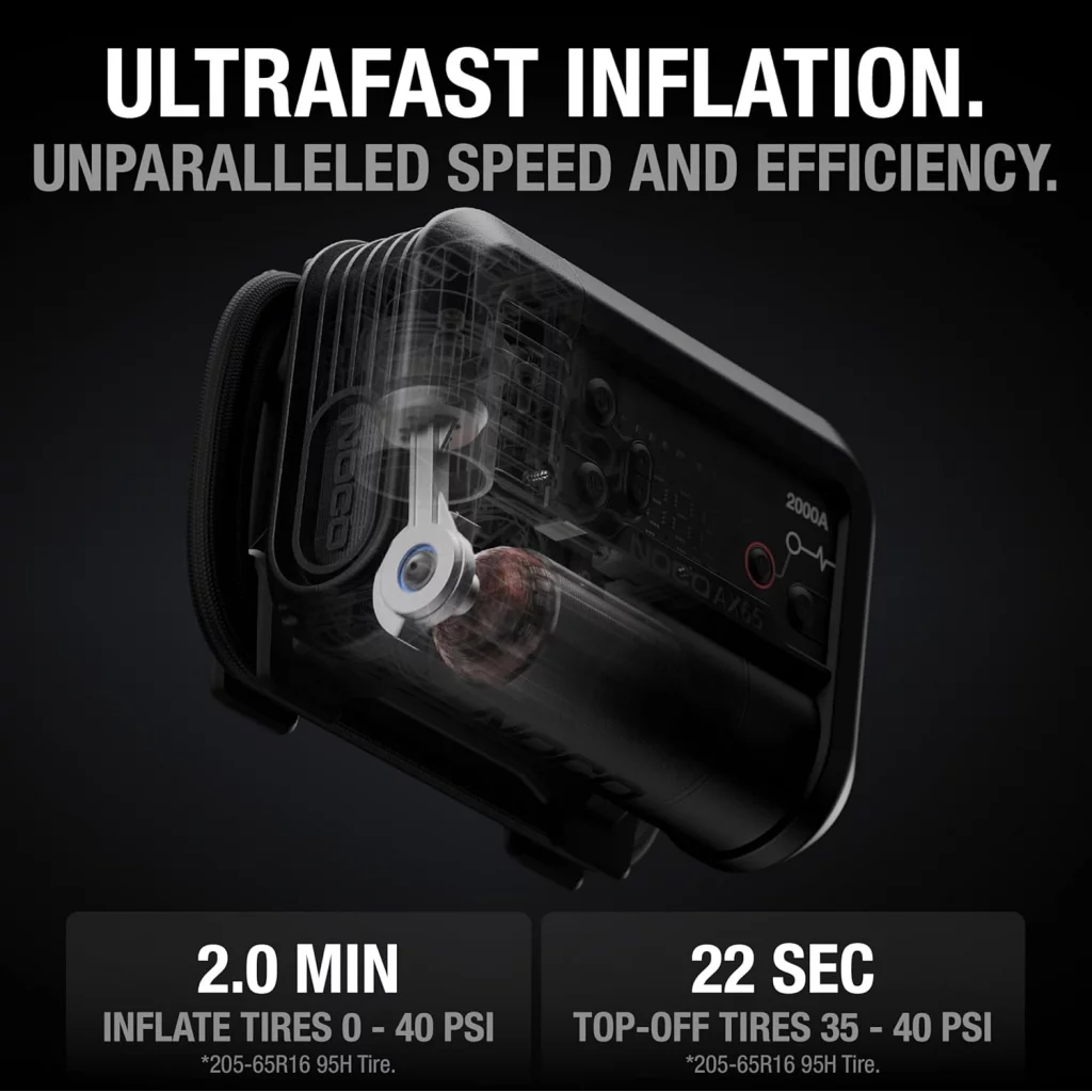 NOCO Lithium Startbooster 12V 2000Amp med luftkompressor