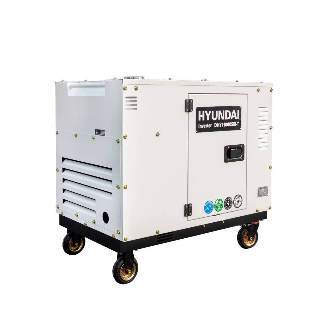 HYUNDAI DHY11000SEi-T Diesel Inverter Strømaggregat 8000W - Elektrisk start - 400V/230V - ATS