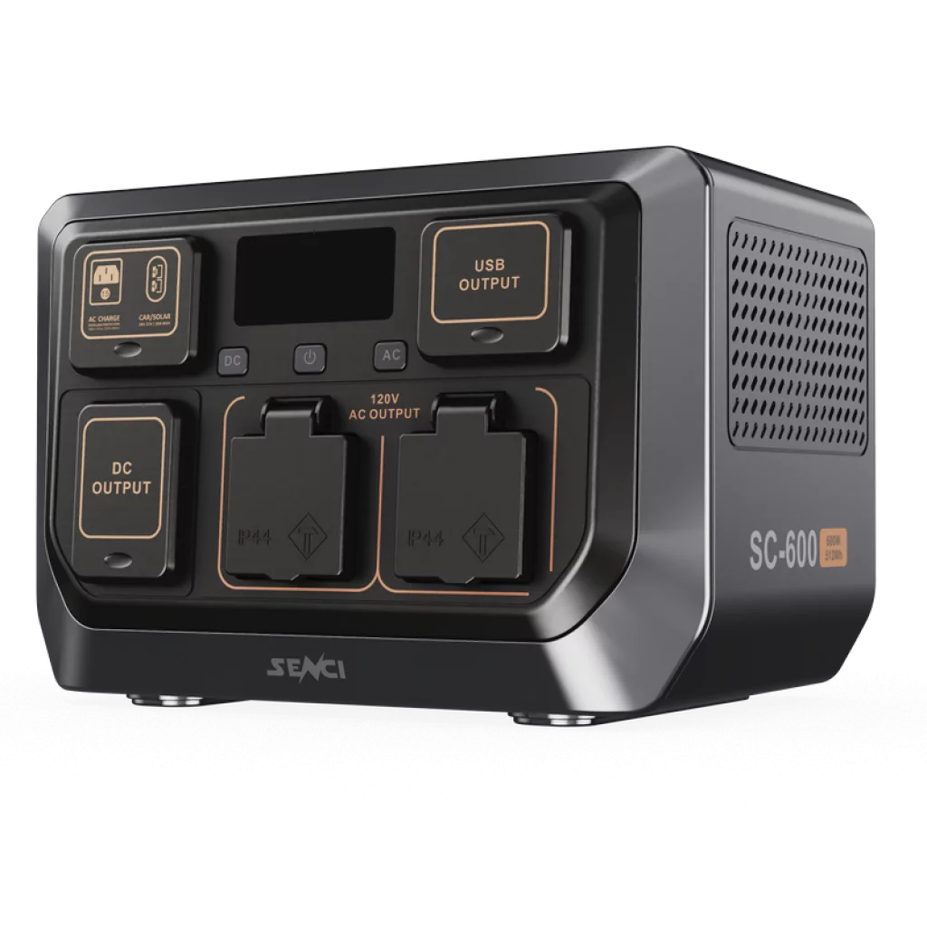 SENCI Lithium LPS 512Wh Power Station med 600W (1200W) sinus inverter