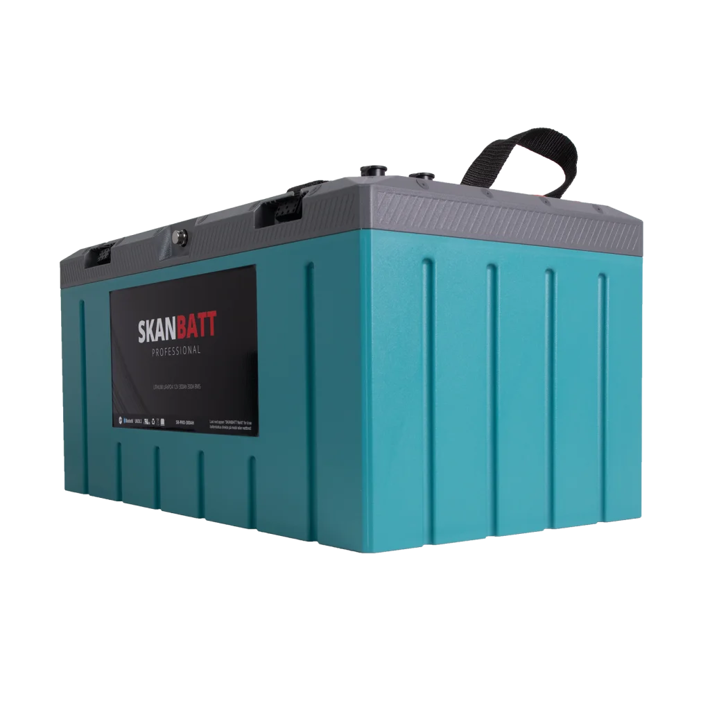 SKANBATT Lithium HEAT - IP67 - 12V 300Ah 300A BMS - BT
