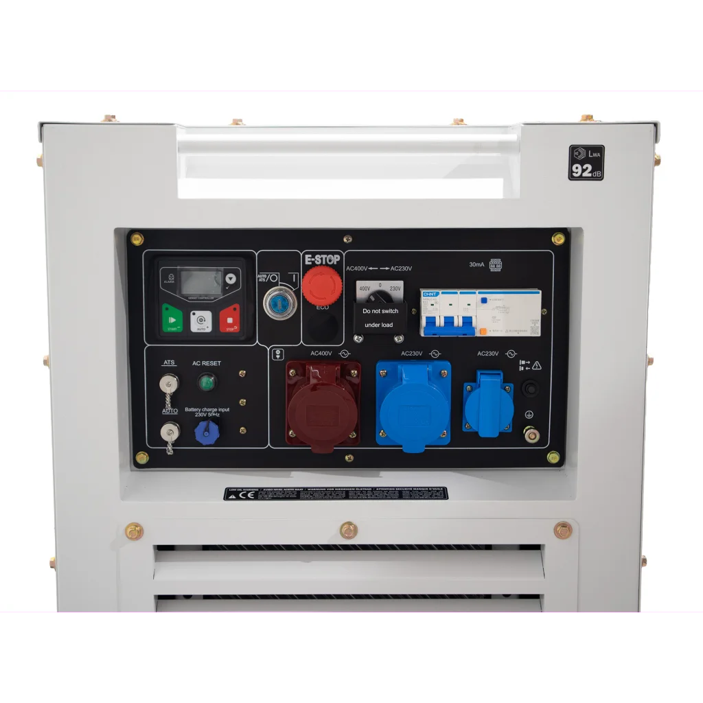 HYUNDAI DHY11000SEi-T Diesel Inverter Strømaggregat 8000W - Elektrisk start - 400V/230V - ATS