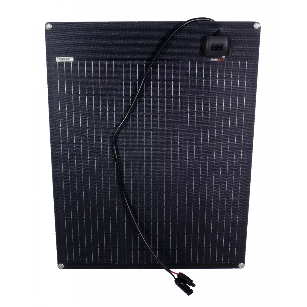 SKANBATT Fleksibelt Solcellepanel 55W - ETFE - 540x680x3mm