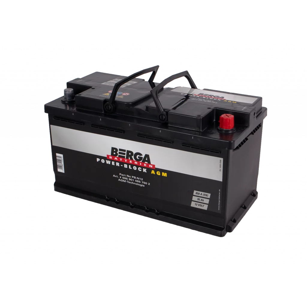 BERGA Power Block AGM 12V 95AH 850CCA (353/175/190mm)