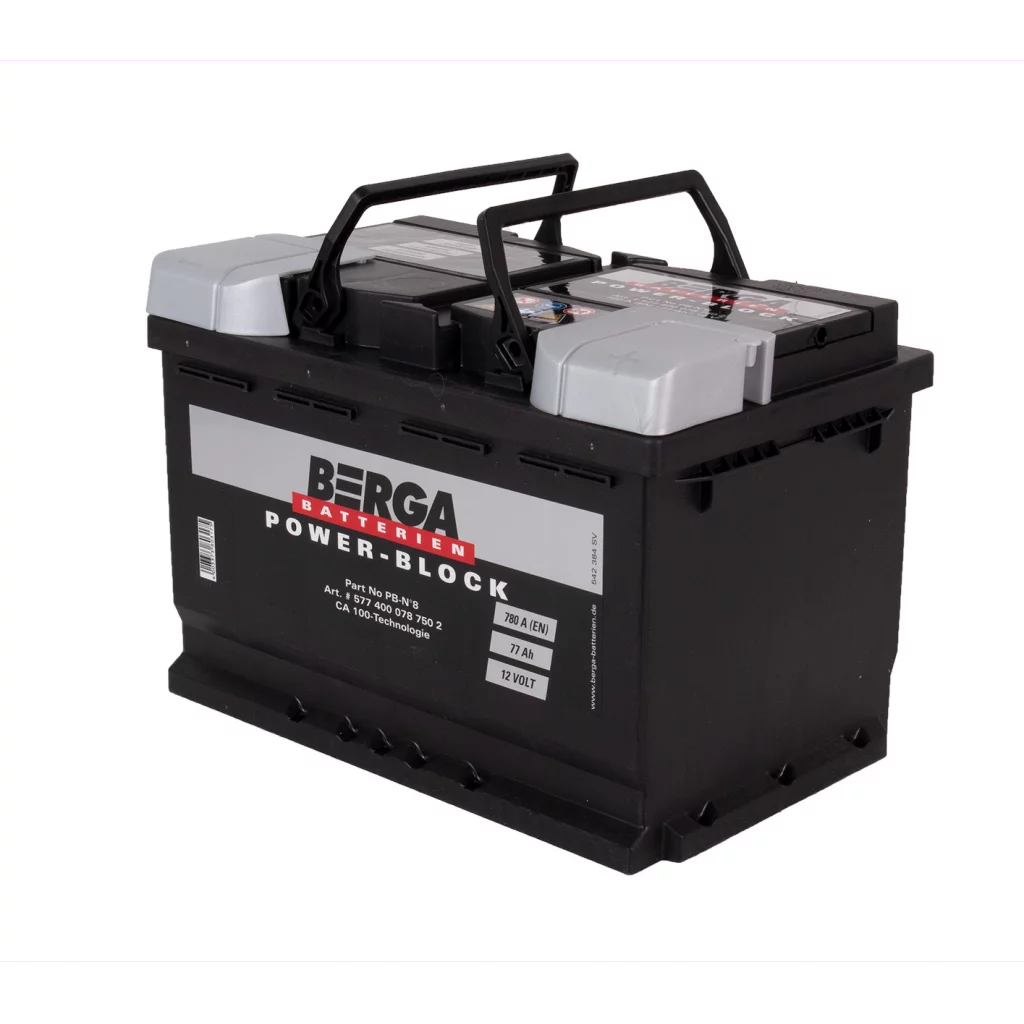 BERGA Power Block 12V 77AH 780CCA (278/175/190mm)