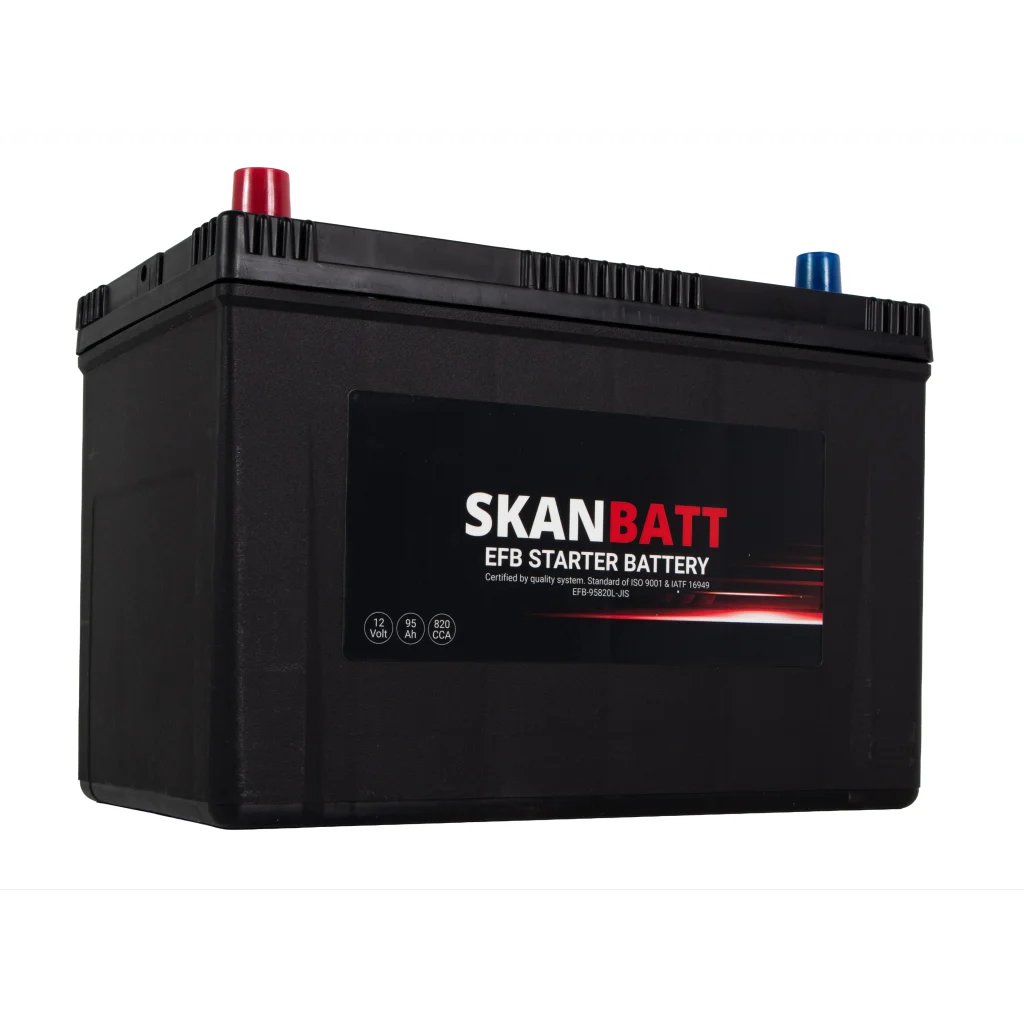 SKANBATT EFB Startbatteri 12V 95AH 820CCA (304x172x225mm) +L