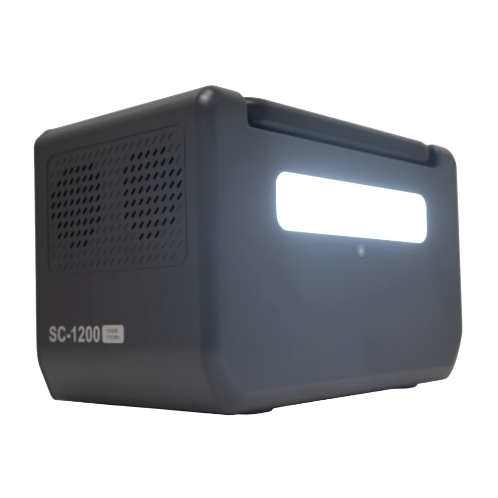 SENCI Lithium LPS 1152Wh Power Station med 1200W (2400W) sinus inverter
