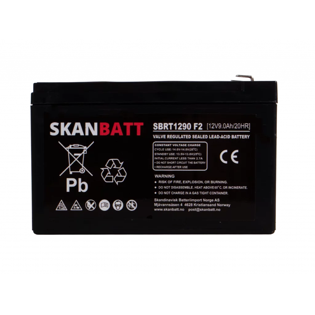 RITAR AGM Batteri 12V 9AH (151x65x94mm) F2