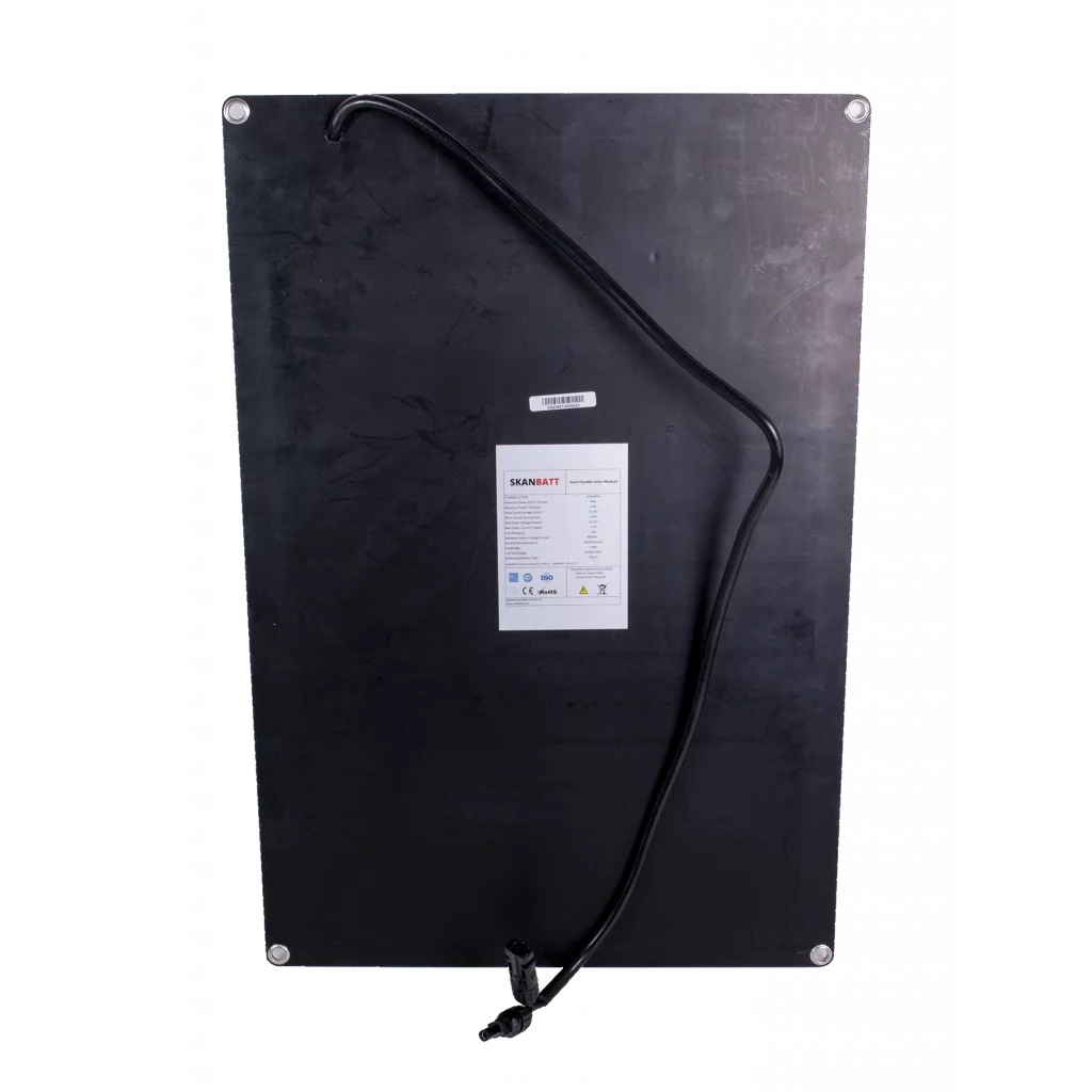 SKANBATT Fleksibelt Solcellepanel 40W - ETFE - 620x425x3mm