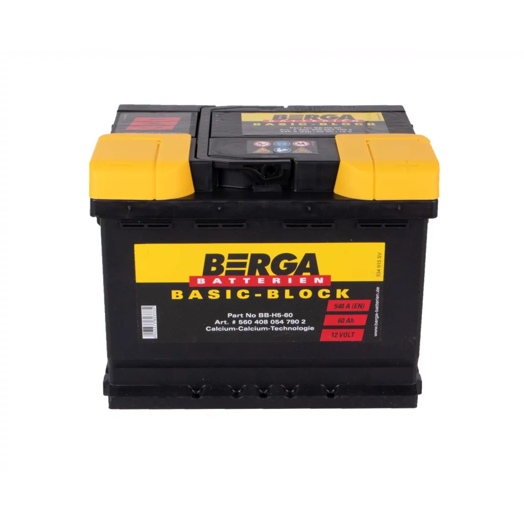 BERGA Basic Block 12V 60AH 540CCA (242/175/190mm)