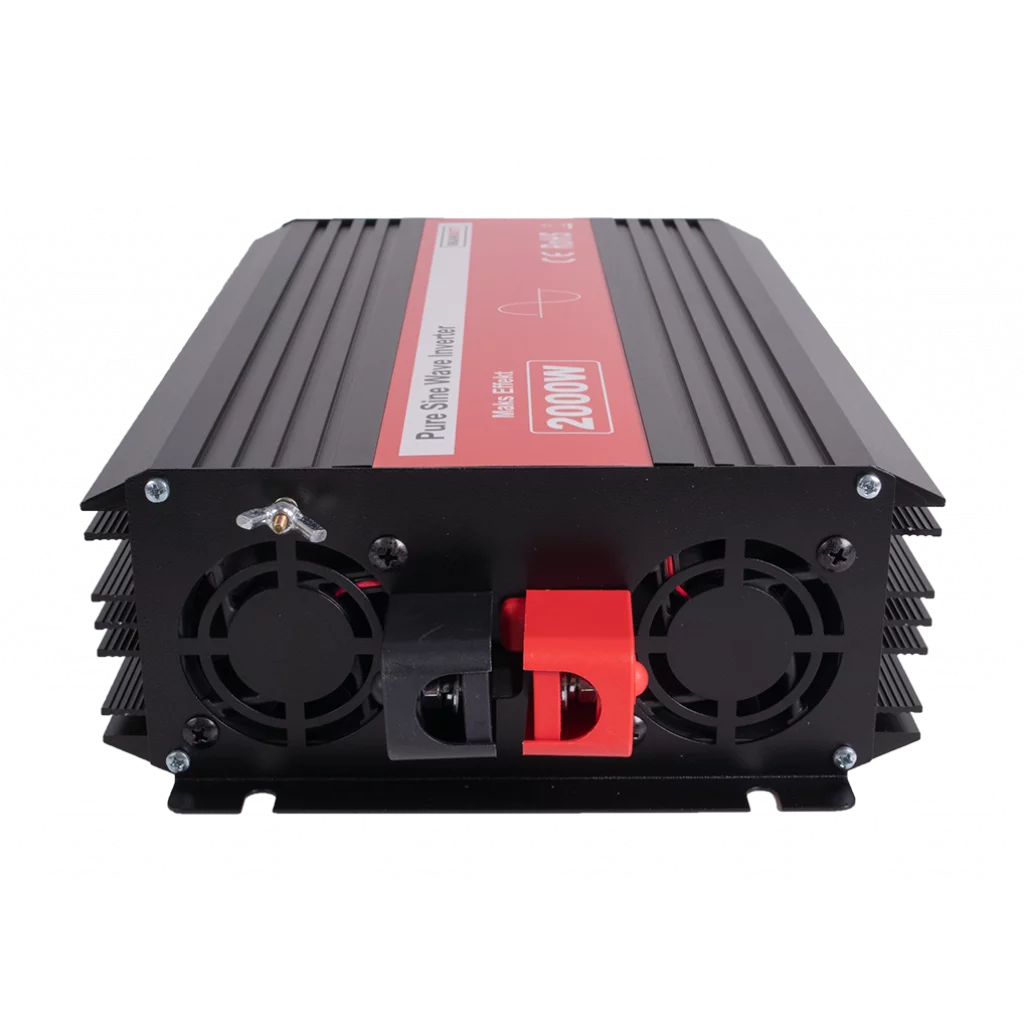 SKANBATT Inverter 12V 2000W Ren Sinus m/Kablet Fjernkontroll