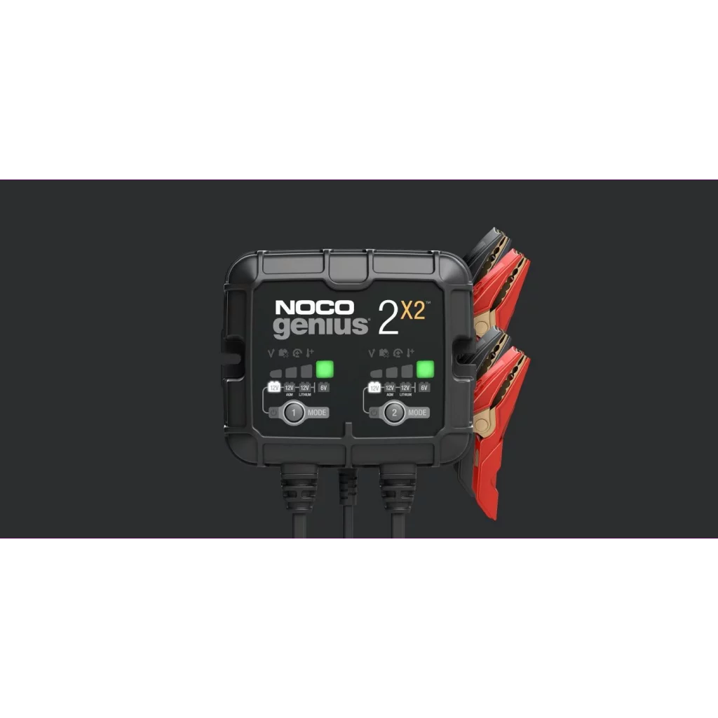 NOCO Elektronisk Batterilader 6/12V 2x2A (2-kanaler)