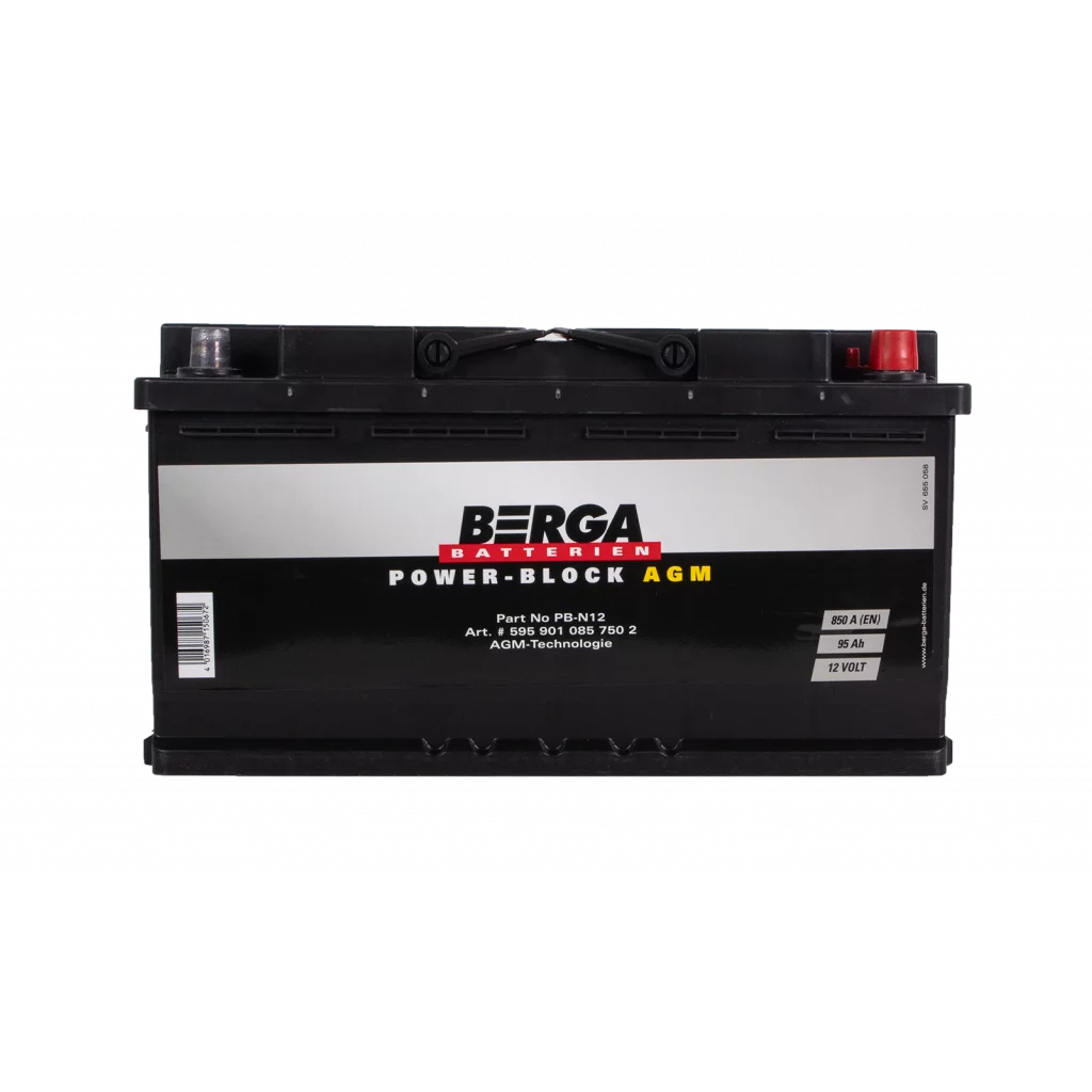 BERGA Power Block AGM 12V 95AH 850CCA (353/175/190mm)