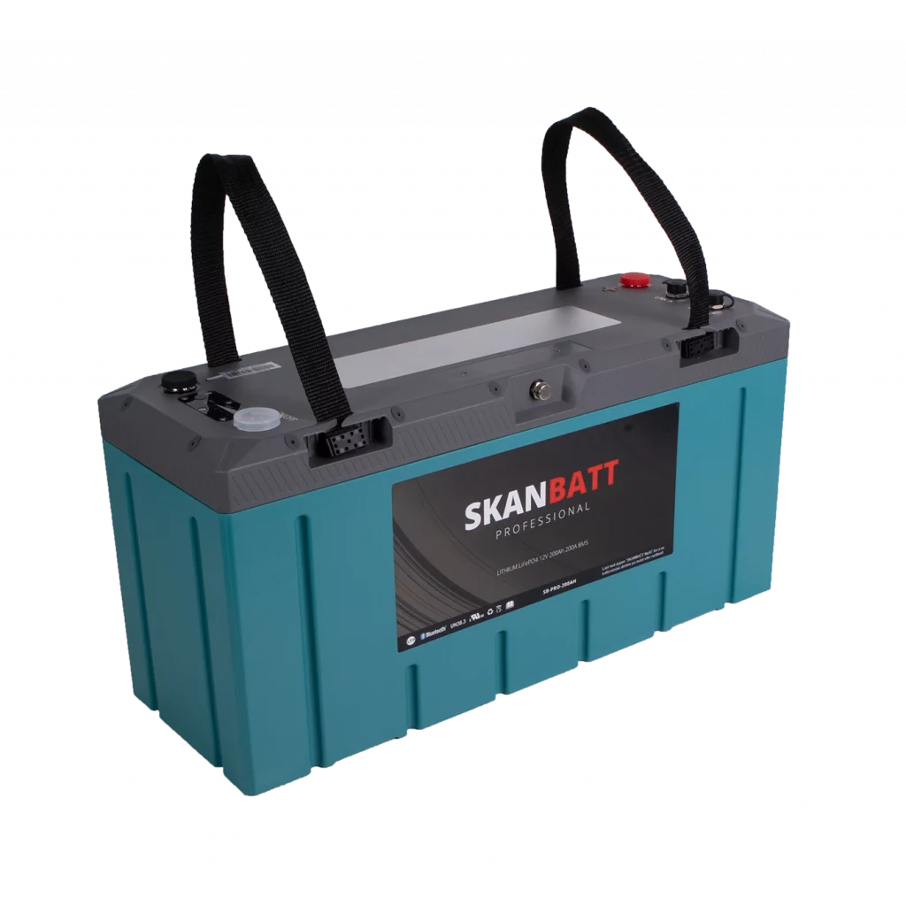 SKANBATT Lithium HEAT - IP67 - 12V 200Ah 200A BMS - HEAT - BT