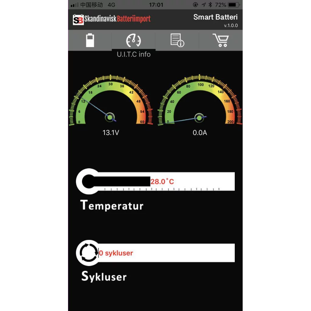 SKANBATT Bluetooth Lithium Batteri 12V 125AH 150A BMS - 8 års garanti