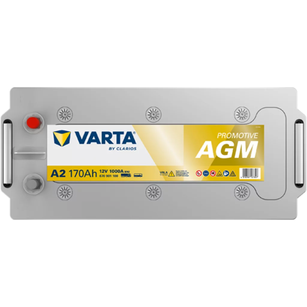 VARTA Promotive AGM Batteri 12V 170AH 1000CCA EN (513x223x223mm) +venstre A2