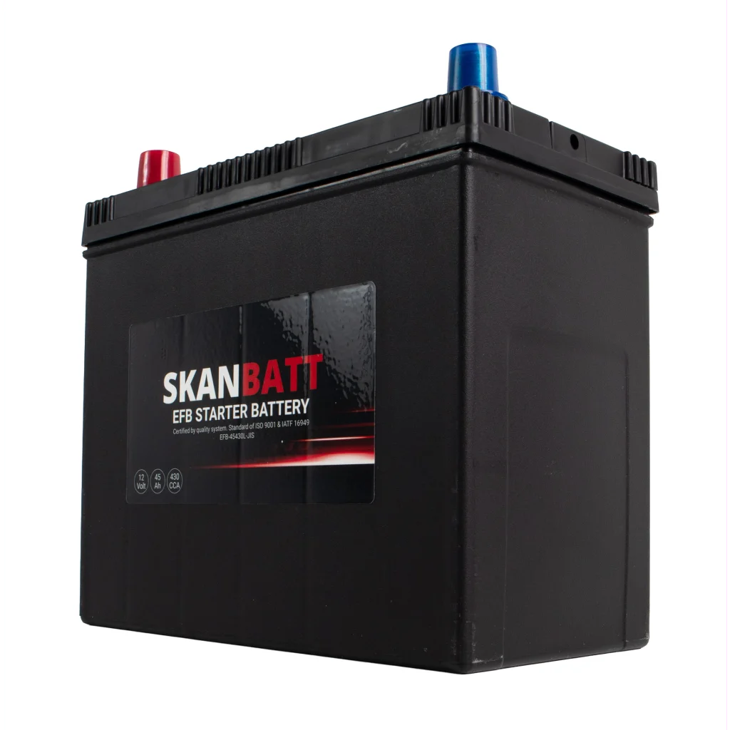 SKANBATT EFB Startbatteri 12V 45AH 430CCA (238x129x223mm) +L