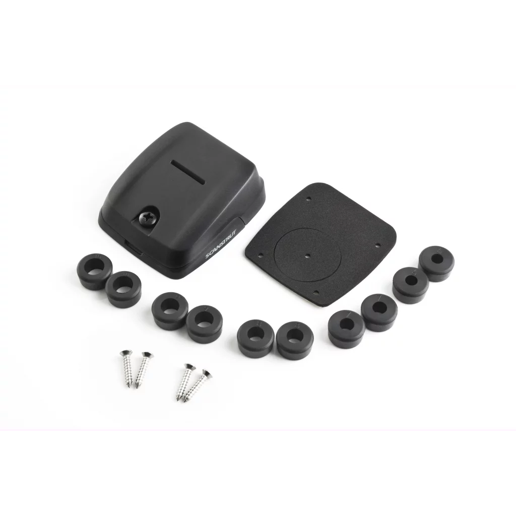 Scanstrut DS-HD10 SORT dobbel kabelgjennomføring