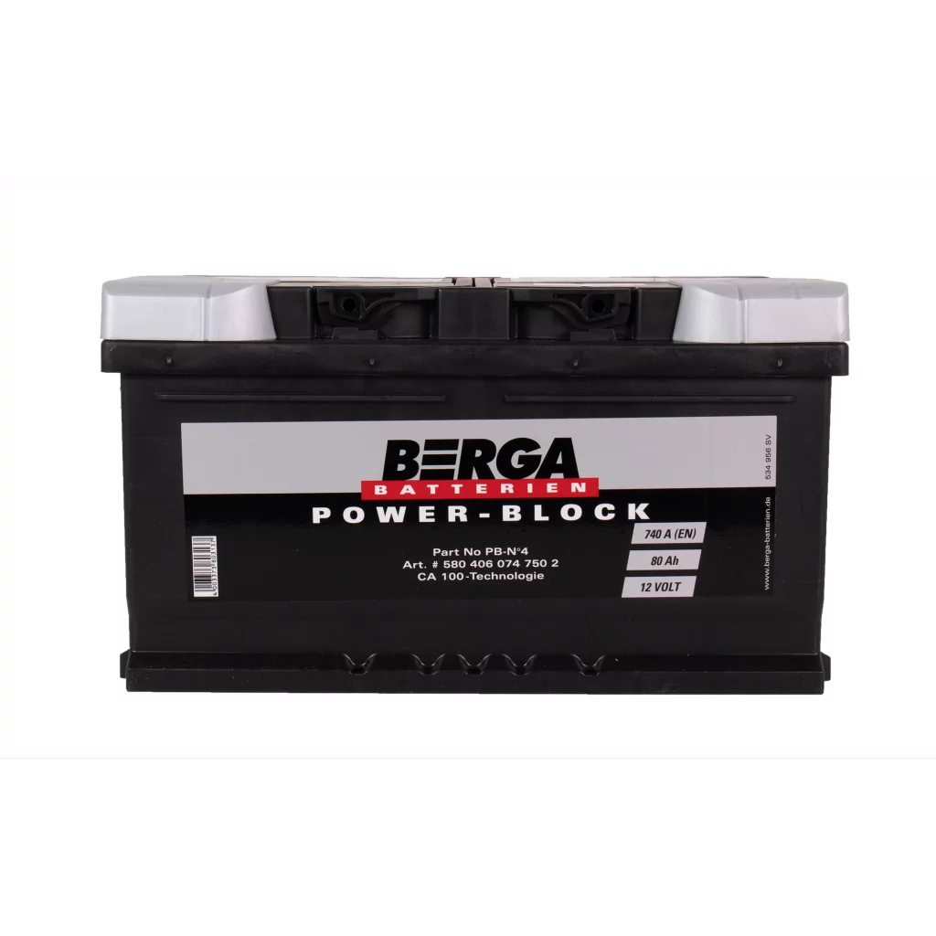 BERGA Power Block 12V 80AH 740CCA (315/175/175mm)