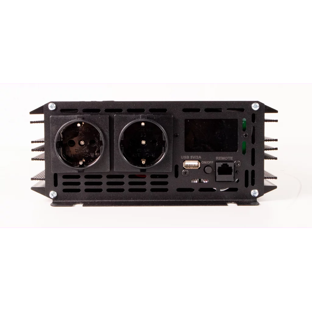 SKANBATT Inverter 12V 3000W (6000W) Ren Sinus m/Trådløs Fjernkontroll