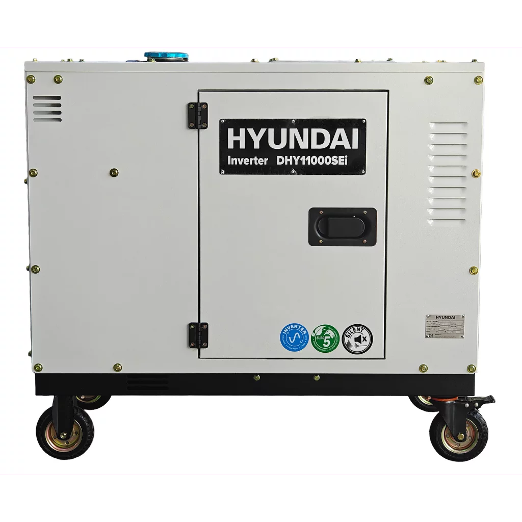 HYUNDAI DHY11000SEi Diesel Inverter Strømaggregat 8000W - Elektrisk start - Forvarming - ATS