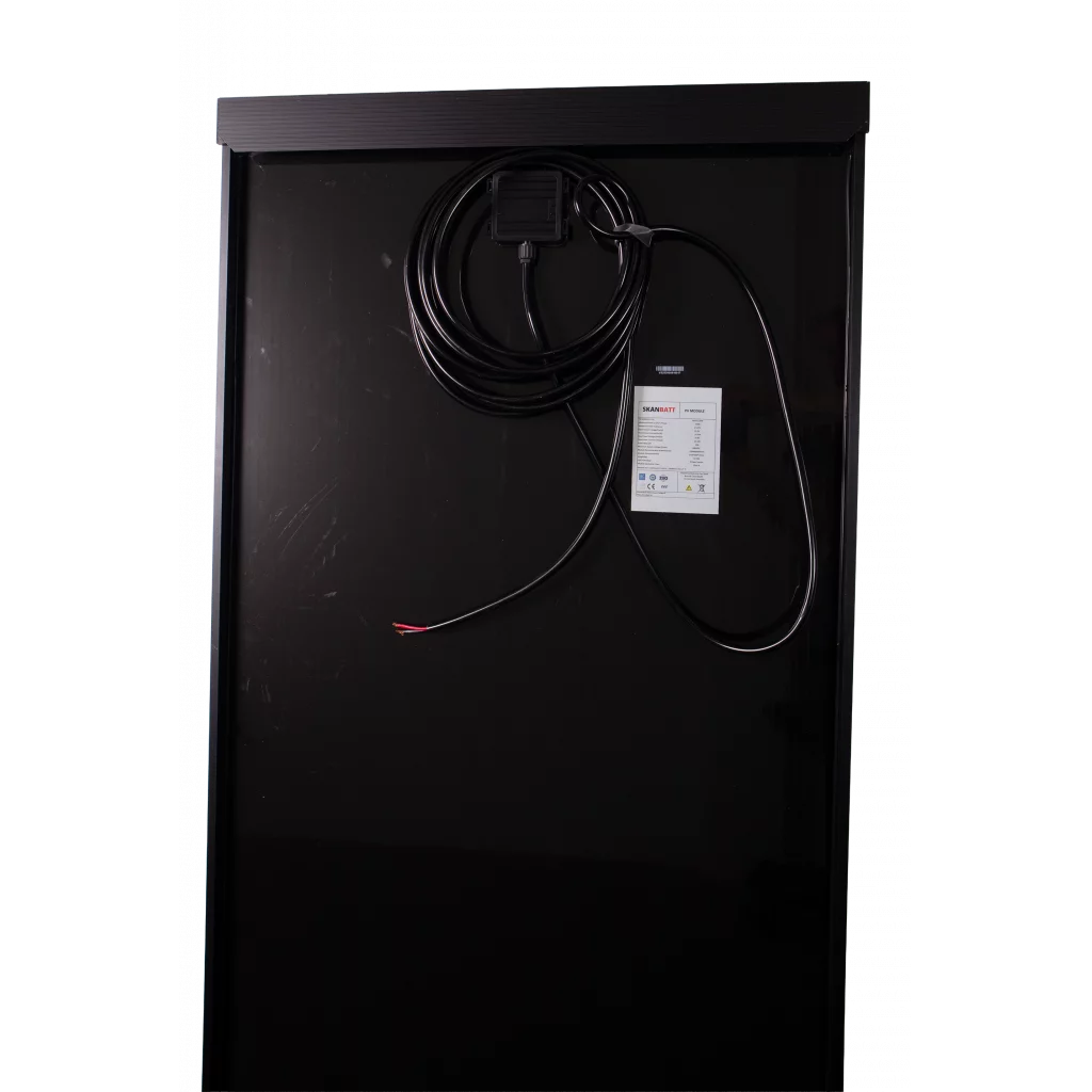 SKANBATT AERO 220W panel med 7M kabel og spoilere for enkel montering