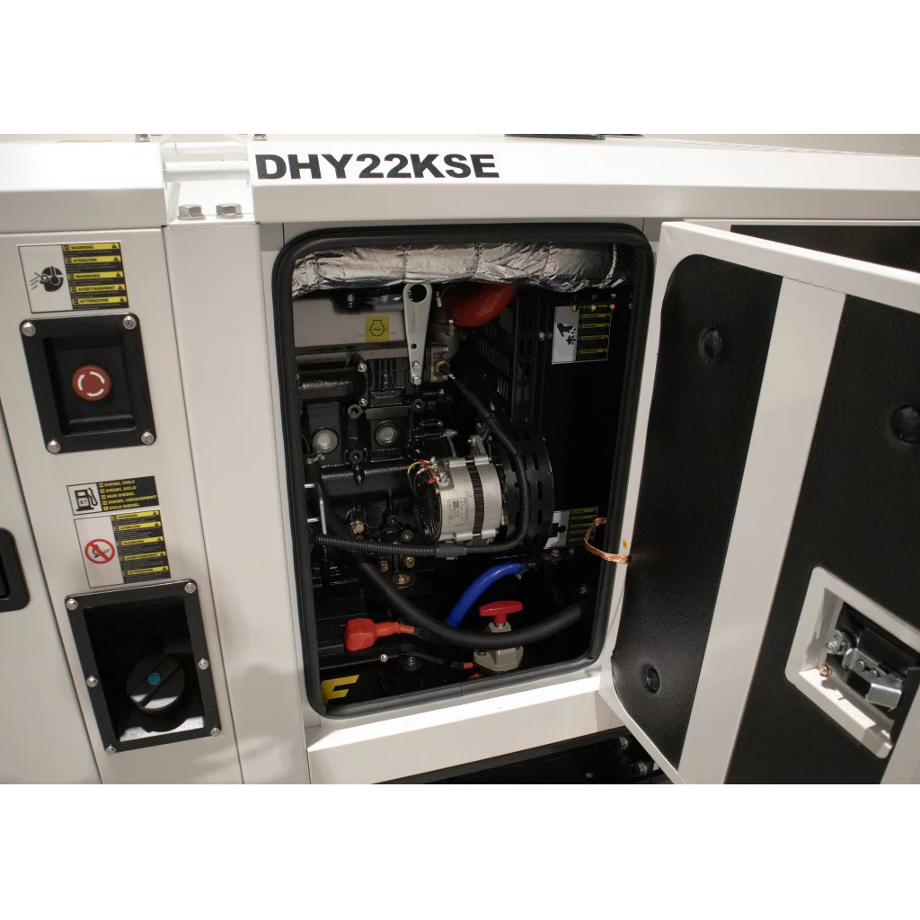 HYUNDAI DHY22KSE Diesel strømaggregat 22kVA 400V 3-fase - 1500RPM - Vannkjølt