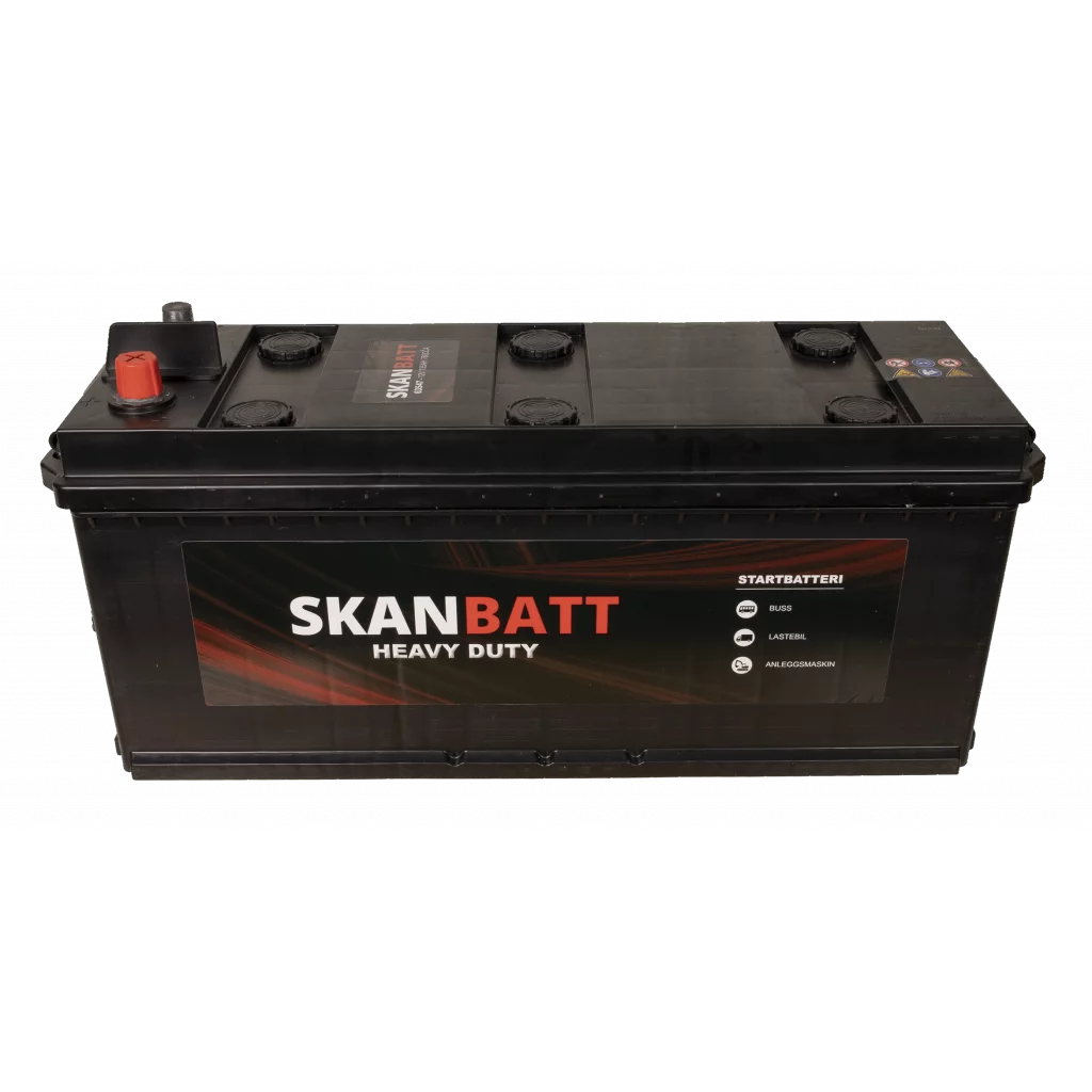 SKANBATT Startbatteri 12V 135AH 760CCA (514x175x210/226mm) +høyre
