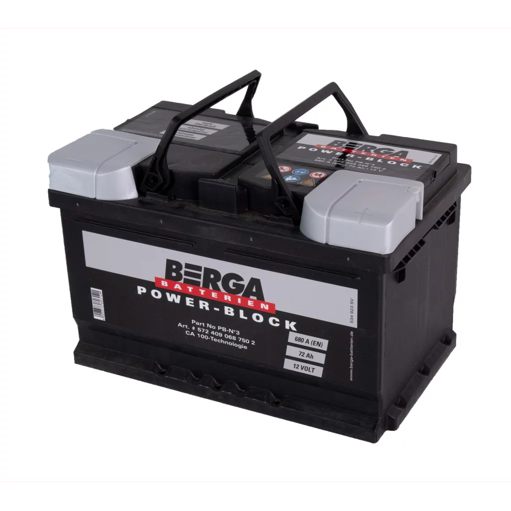 BERGA Power Block 12V 72AH 680CCA (278/175/175mm)