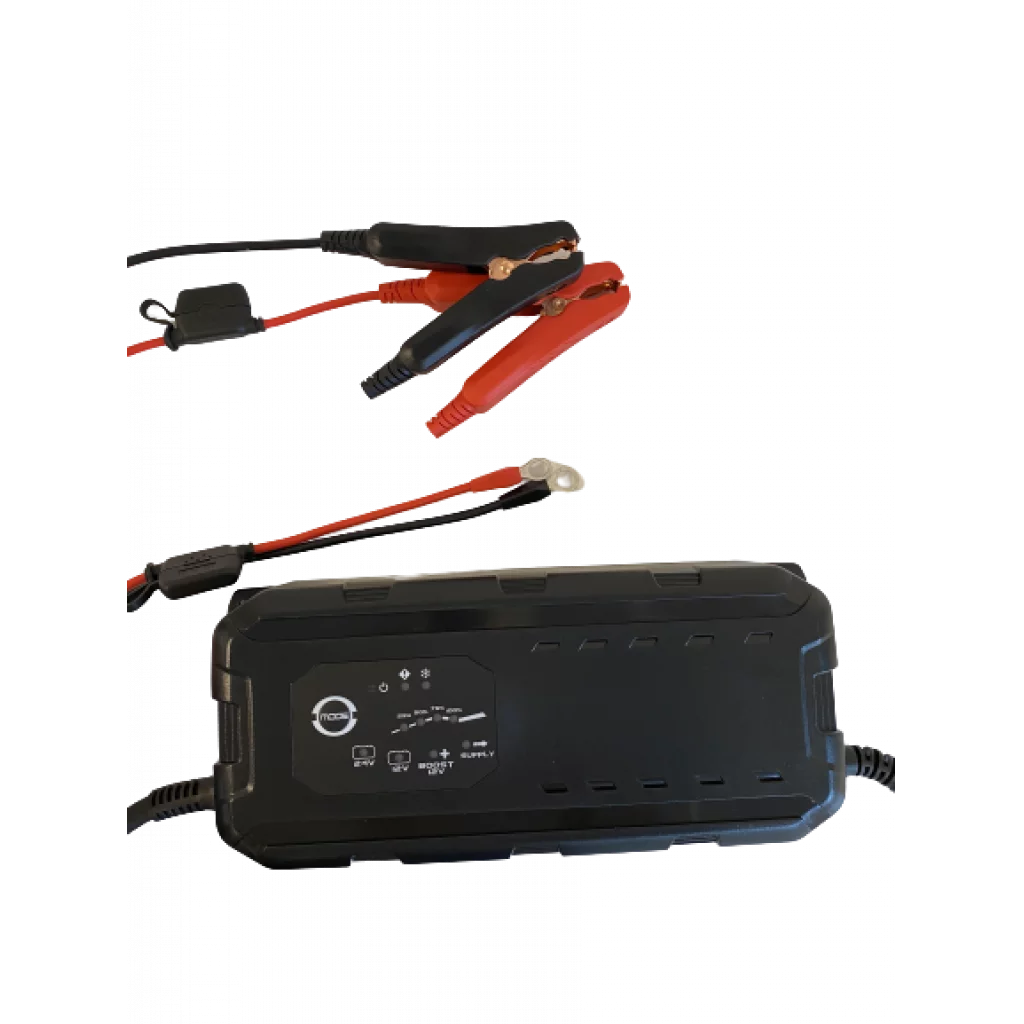 LEMANIA Batterilader 12/24V 25A Elektronisk