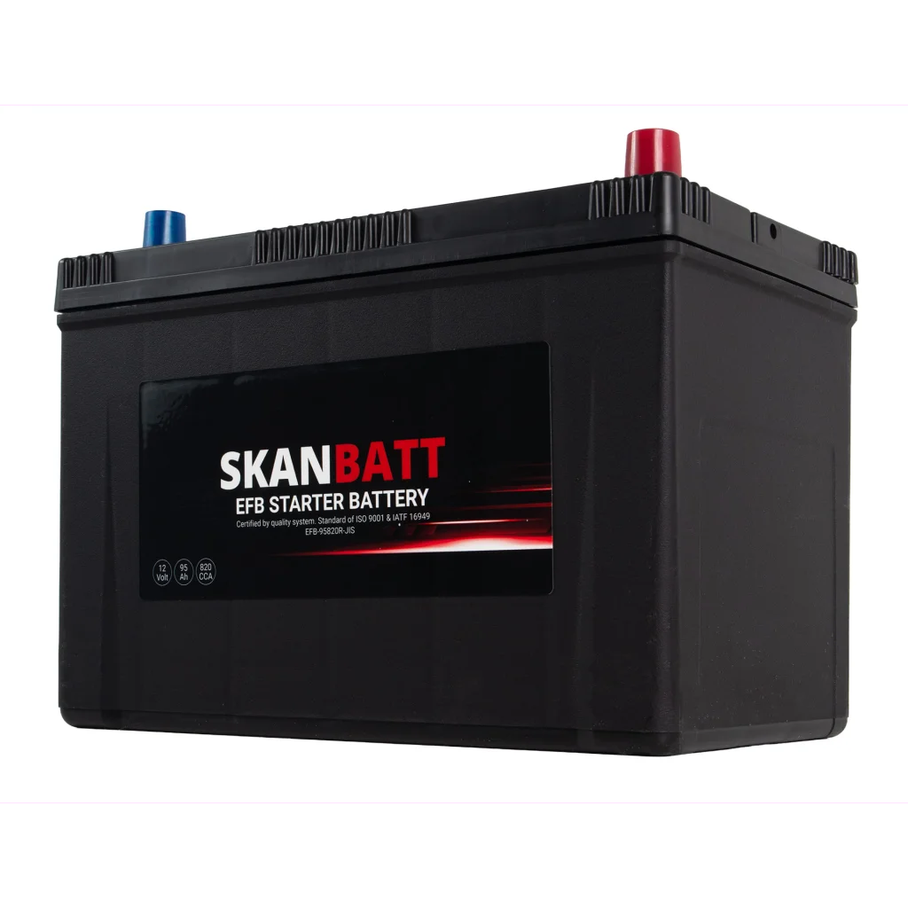 SKANBATT EFB Startbatteri 12V 95AH 820CCA (304x172x225mm) +R