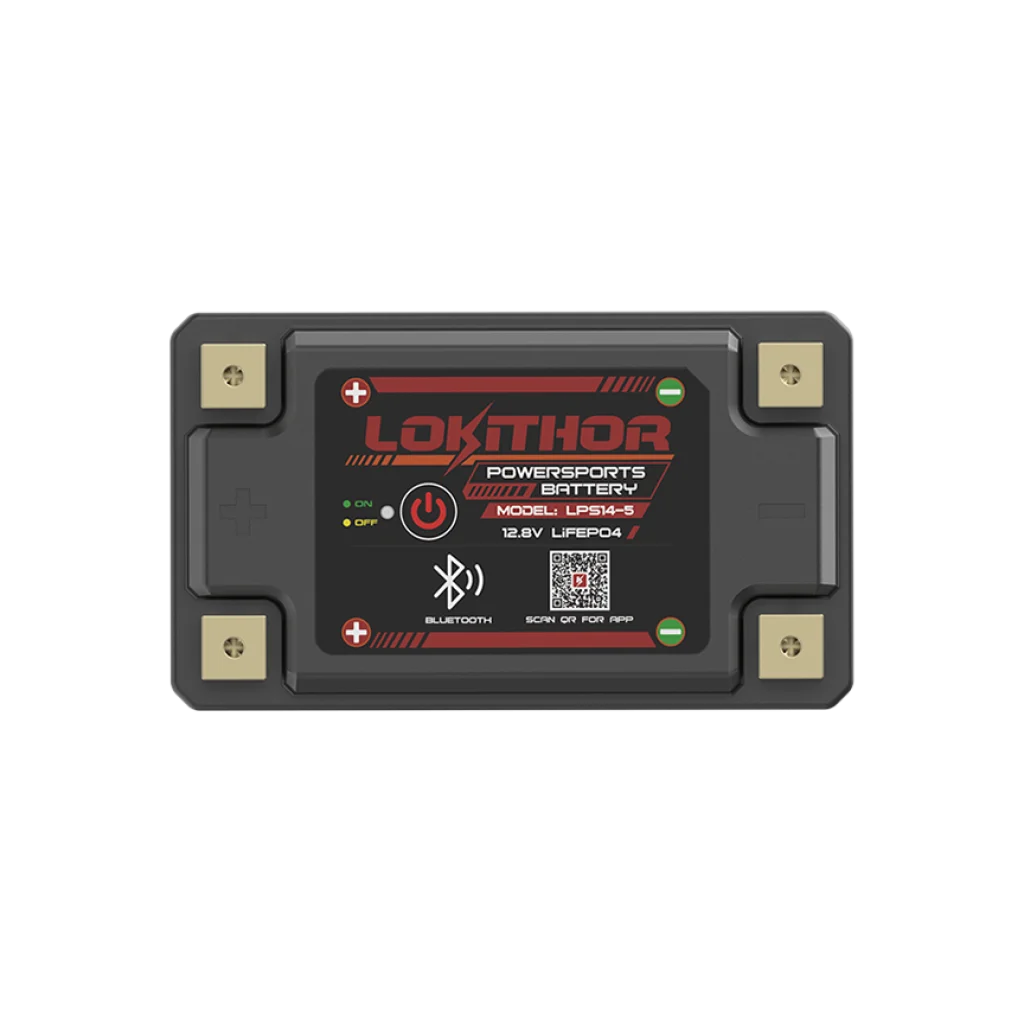 LOKITHOR Lithium MC Batteri 12V 5Ah - 149x87x93mm - Bluetooth - Heat