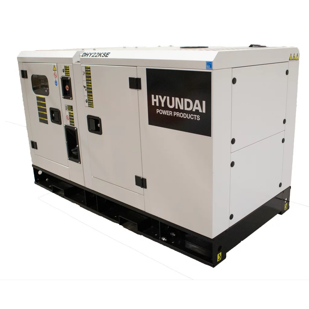 HYUNDAI DHY22KSE Diesel strømaggregat 22kVA 400V 3-fase - 1500RPM - Vannkjølt