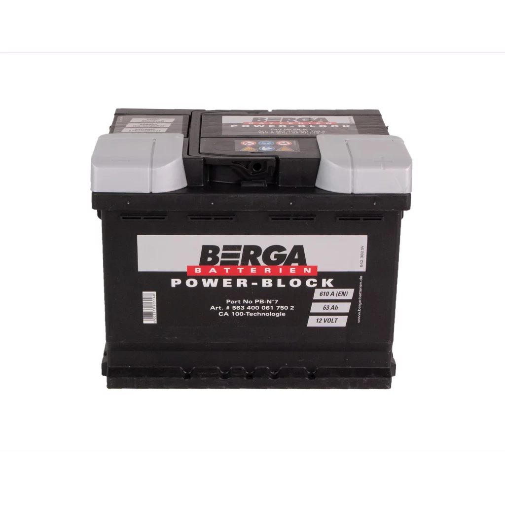 BERGA Power Block 12V 63AH 610CCA (242/175/190mm)