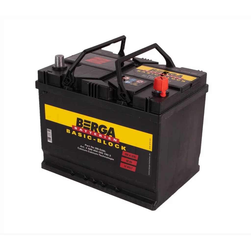 BERGA Basic Block 12V 68AH 550CCA (261/175/220mm)
