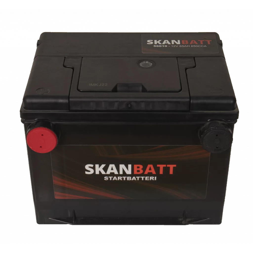 SKANBATT Startbatteri 12V 65AH 650CCA (230x179x180/180mm) +venstre