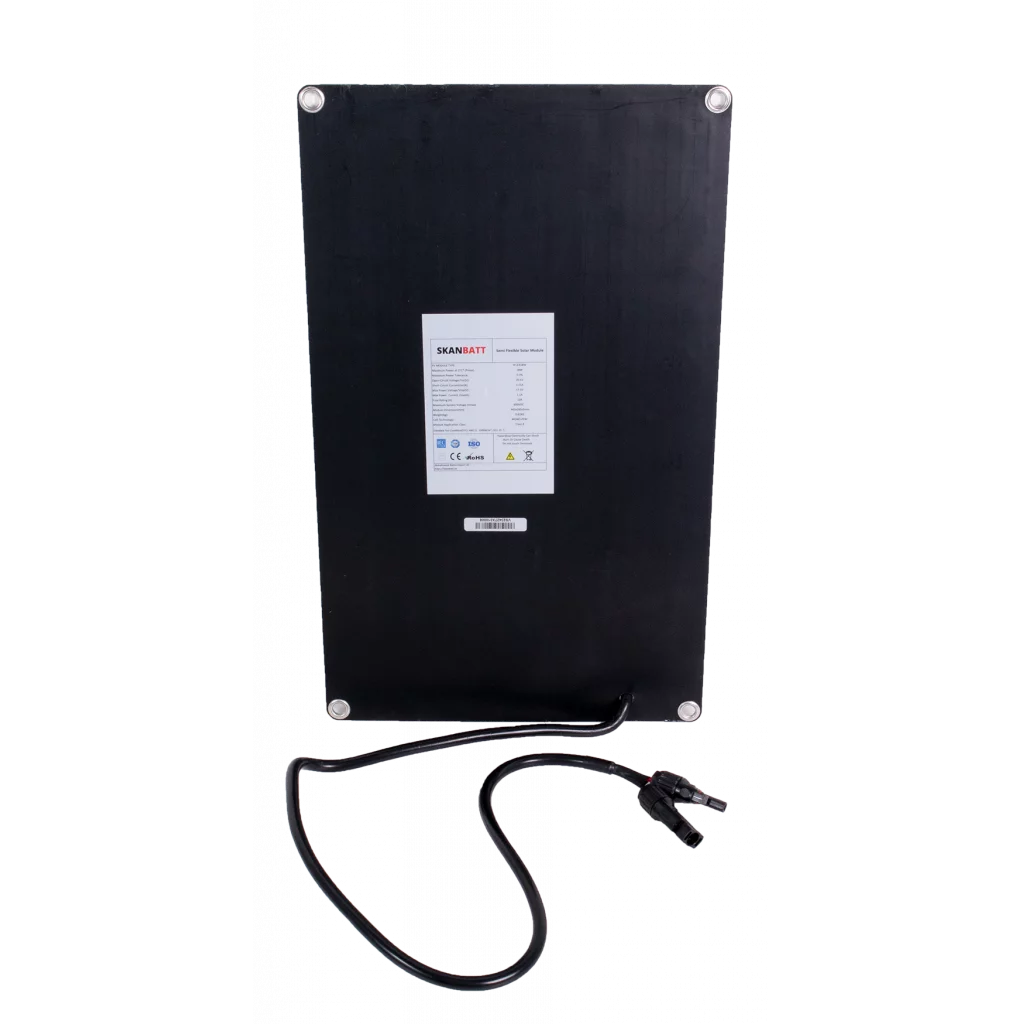 SKANBATT Fleksibelt Solcellepanel 18W - ETFE - 465x285x3mm